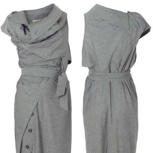 Allsaints Idun trench gray dress, EUC